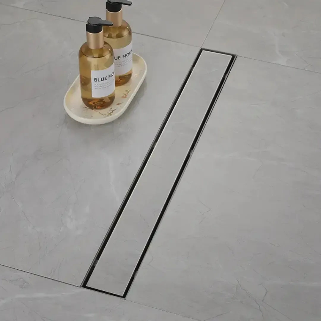 Tile Insert shower Drain Channel Hidden and  Modern Floor Drain Solutions - Image 2
